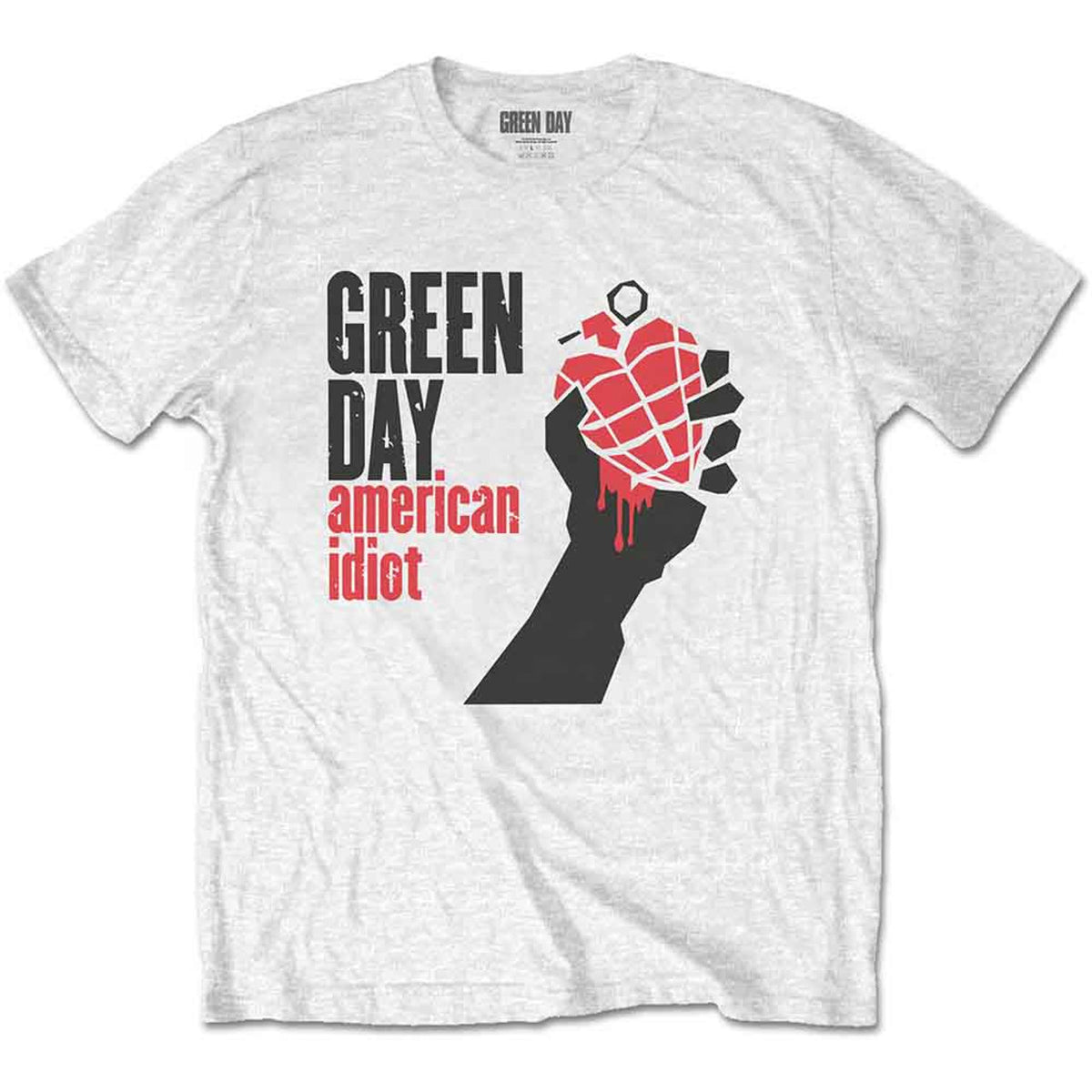 Green Day - American Idiot (White)- Unisex T-Shirt