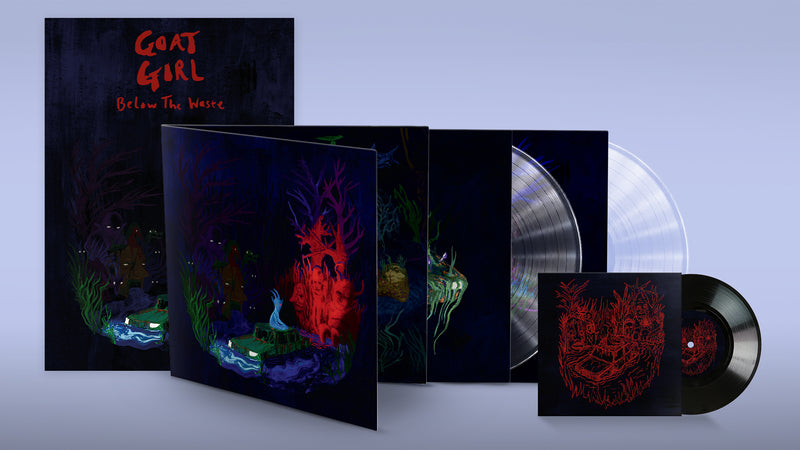 Goat Girl - Below The Waste: Limited Clear Double Vinyl LP + Bonus 7inch DINKED EDITION EXCLUSIVE 281 *Pre-Order