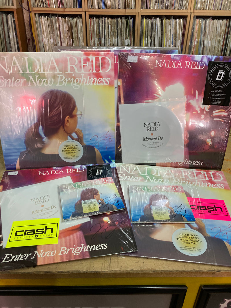 Nadia Reid - Enter Now Brightness: Transparent & Red Splatter Vinyl LP + Bonus Flexi + Alternative Artwork DINKED EDITION EXCLUSIVE 316 *SIGNED*