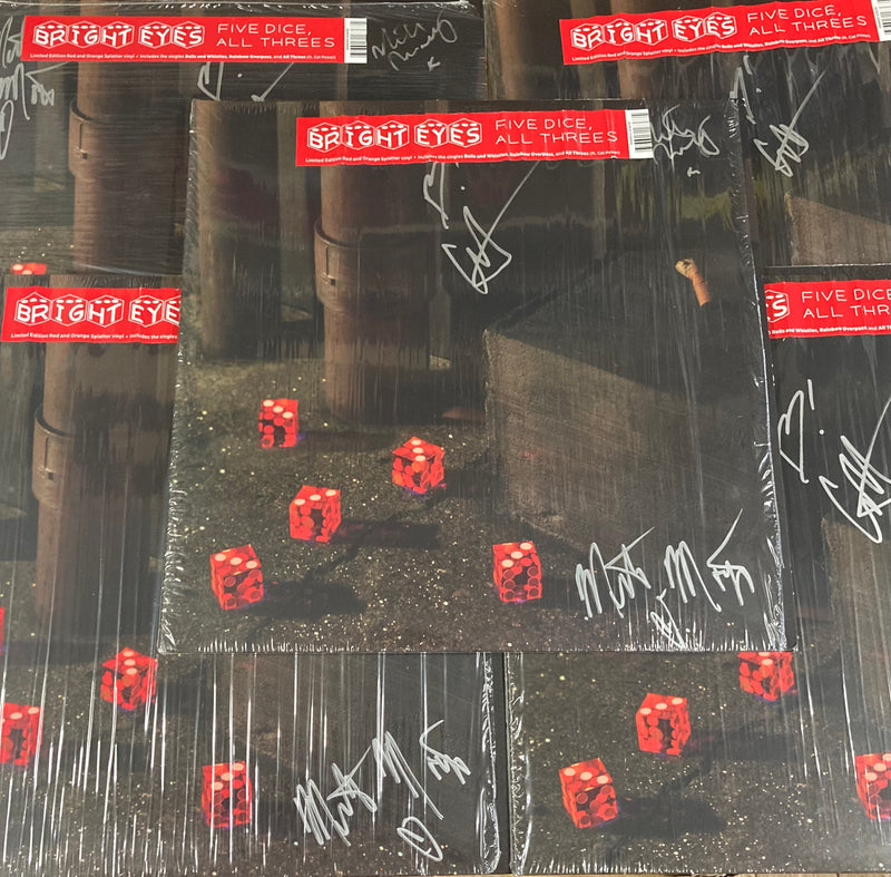 Bright Eyes - Five Dice, All Threes *SIGNED*