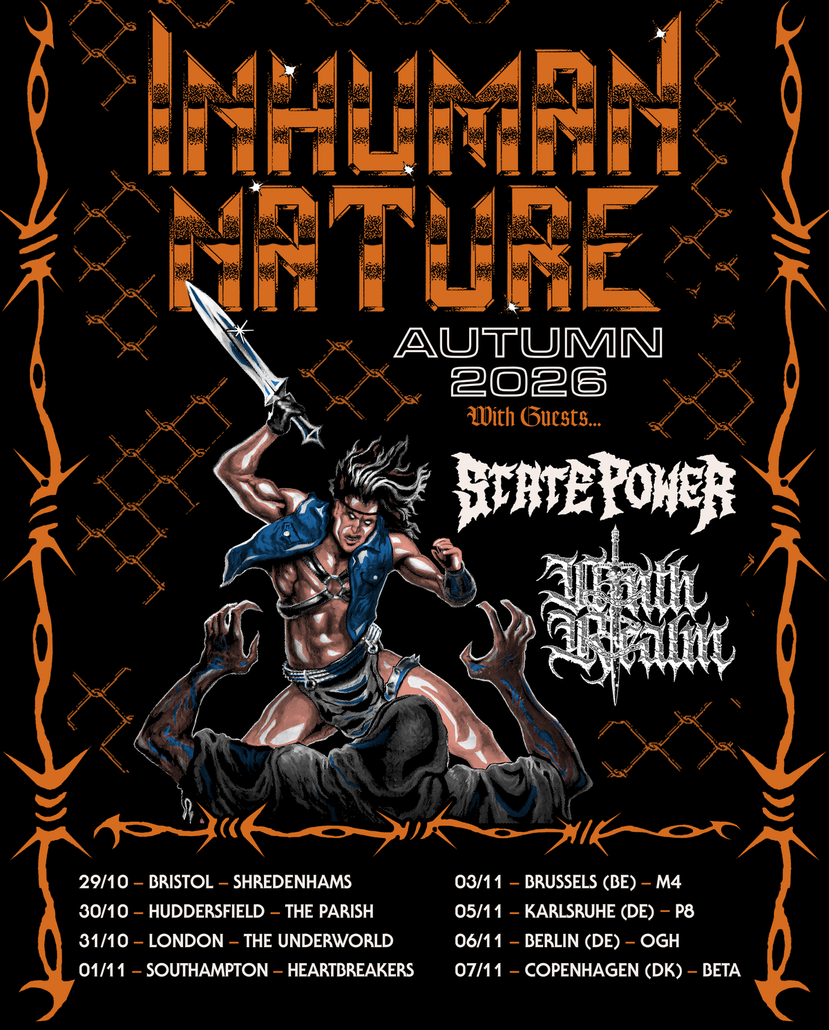 Inhuman Nature + State Power 30/10/26 @ The Parish, Huddersfield