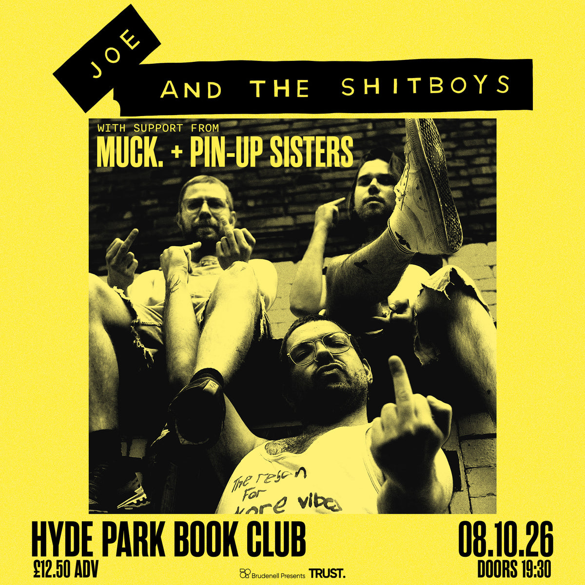 Joe & The Shitboys 08/10/26 @ Hyde Park Book Club