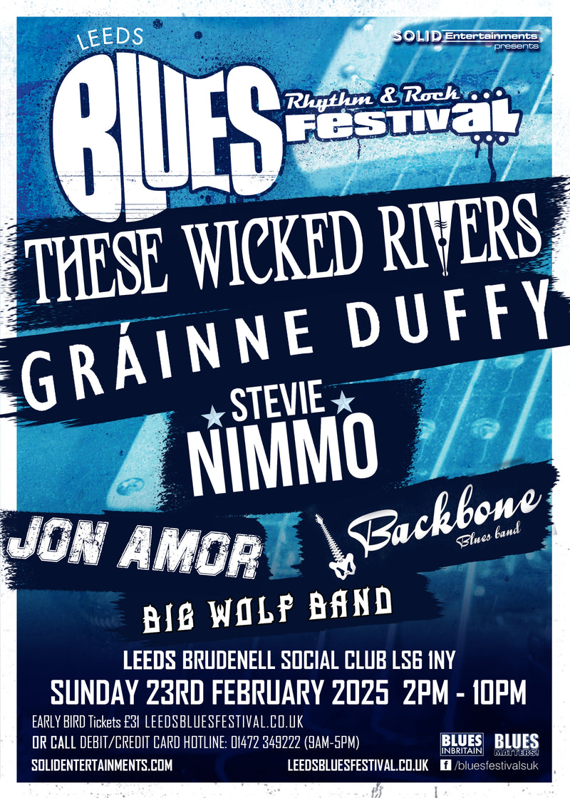 Leeds Blues, Rhythm & Rock Festival 23/02/25 @ Brudenell Social Club