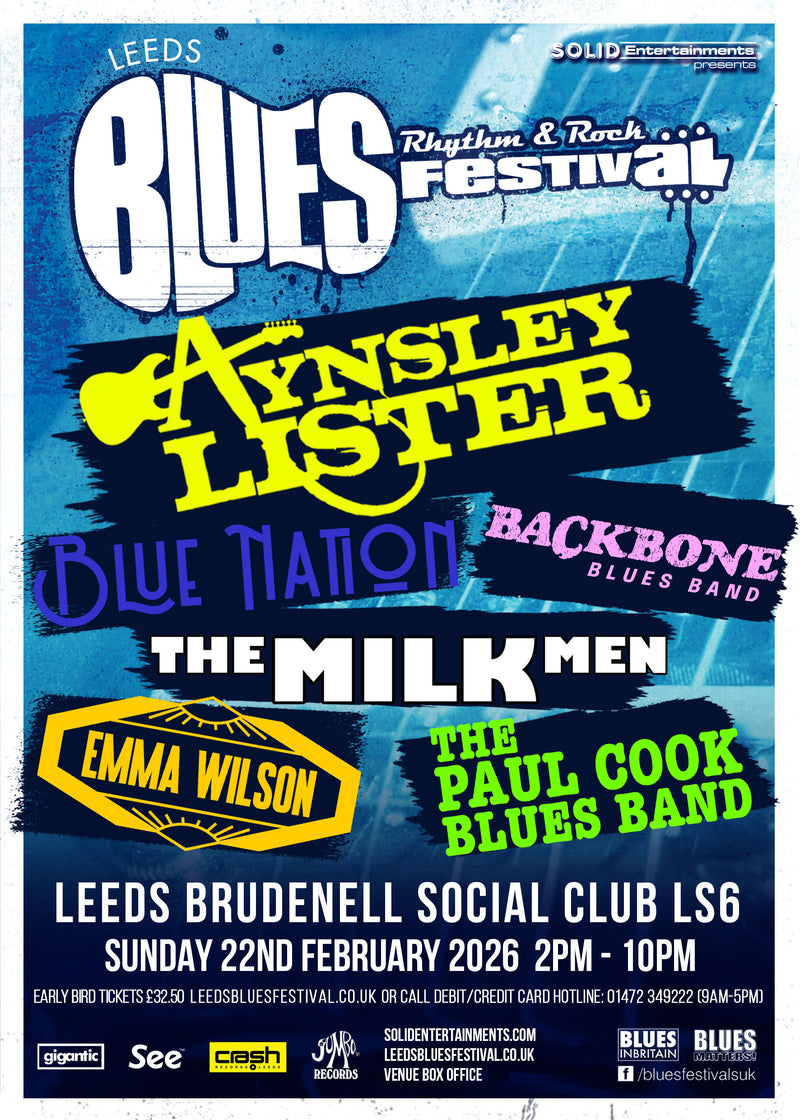 Leeds Blues, Rhythm + Rock Fest 22/02/26 @ Brudenell Social Club