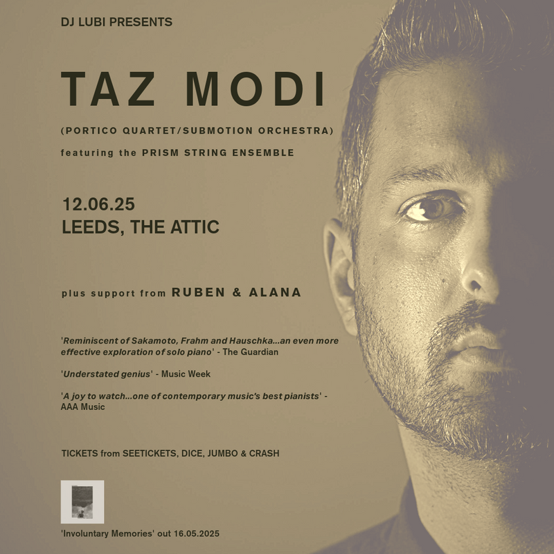 Taz Modi & Prism String Ensemble / Ruben & Alana 12/06/25 @ The Attic