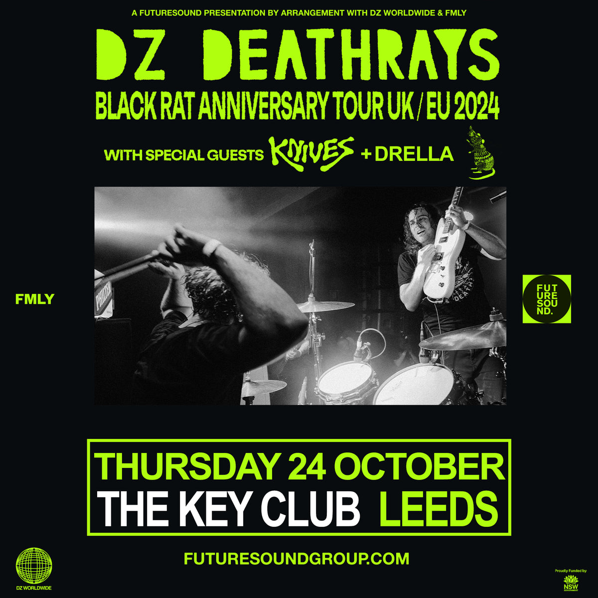 DZ Deathrays 24/10/24 @ The Key Club