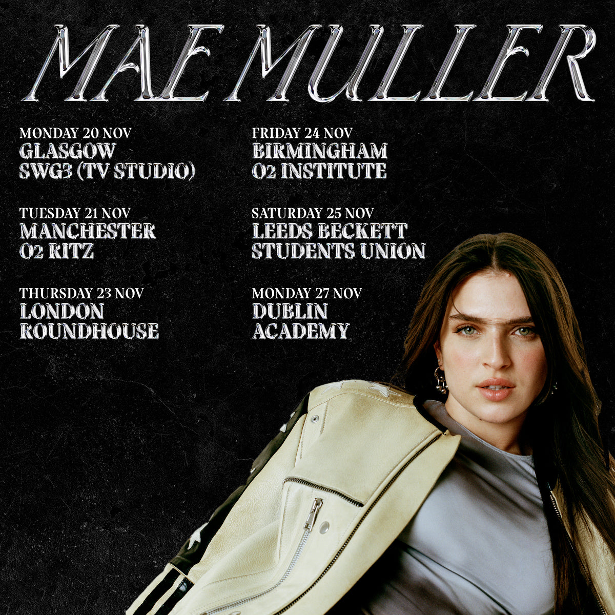 Mae Muller 25/11/23 @ Leeds Beckett Students' Union *cancelled*