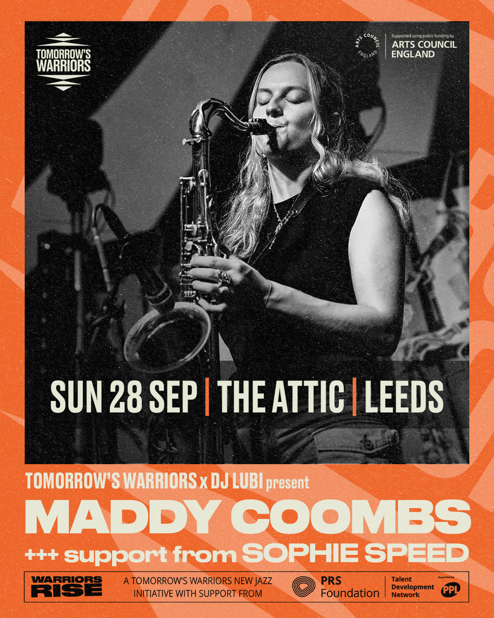 Warriors RISE: Maddy Coombs Qt + Sophie Speed Qnt 28/09/25 @ The Attic