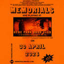Memorials 30/04/26 @ Hyde Park Book Club