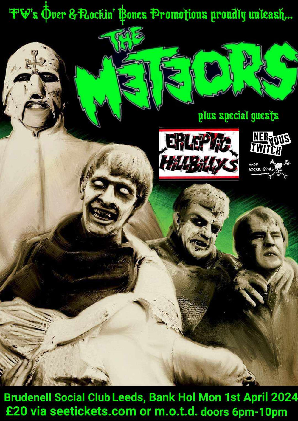 METEORS (THE) + Epileptic Hillbillys + Nervous Twitch 01/04/24 @ Brudenell Social Club