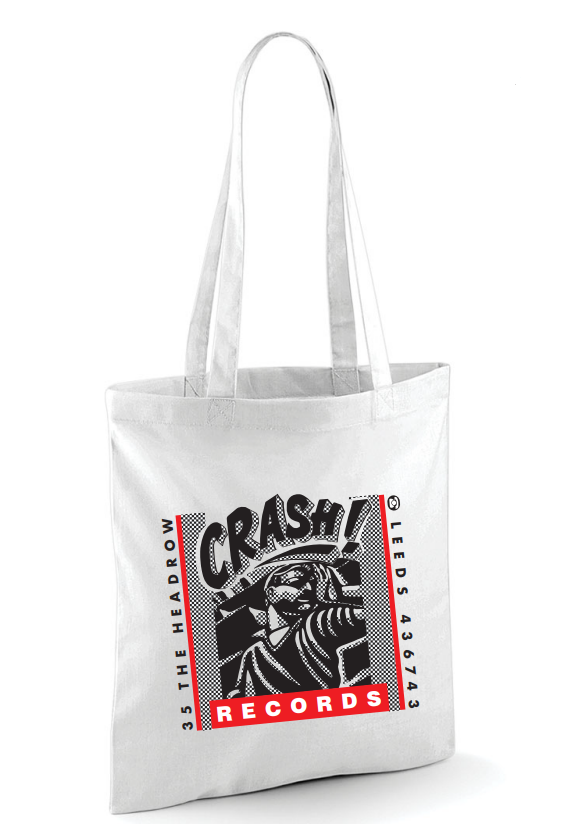 Crash Records Leeds - Monochrome Man Classic Design Tote Bag