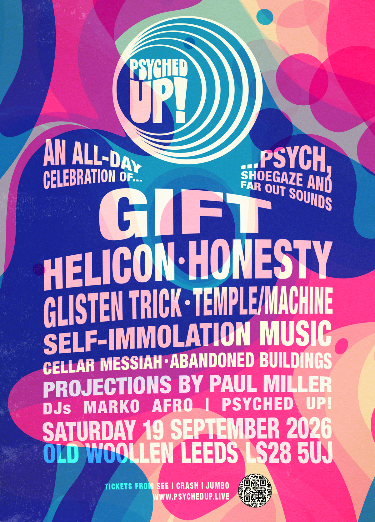 Psyched Up! 19/09/26 @ The Old Woollen, Farsley