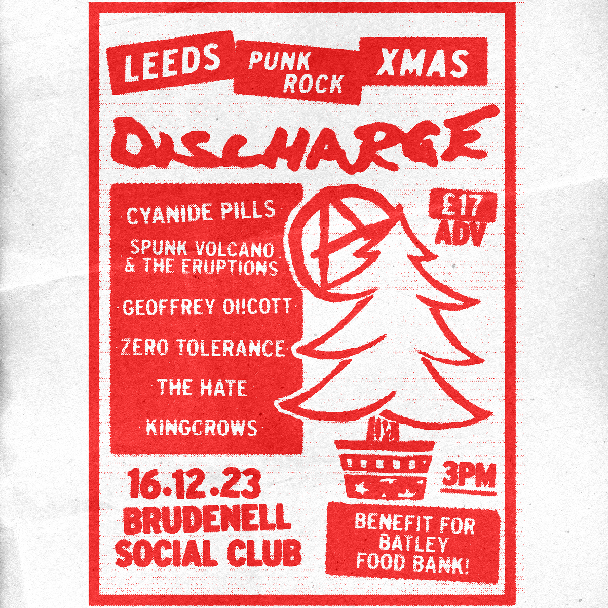Leeds Punk Rock Xmas 10 - 16/12/23 @ Brudenell Social Club