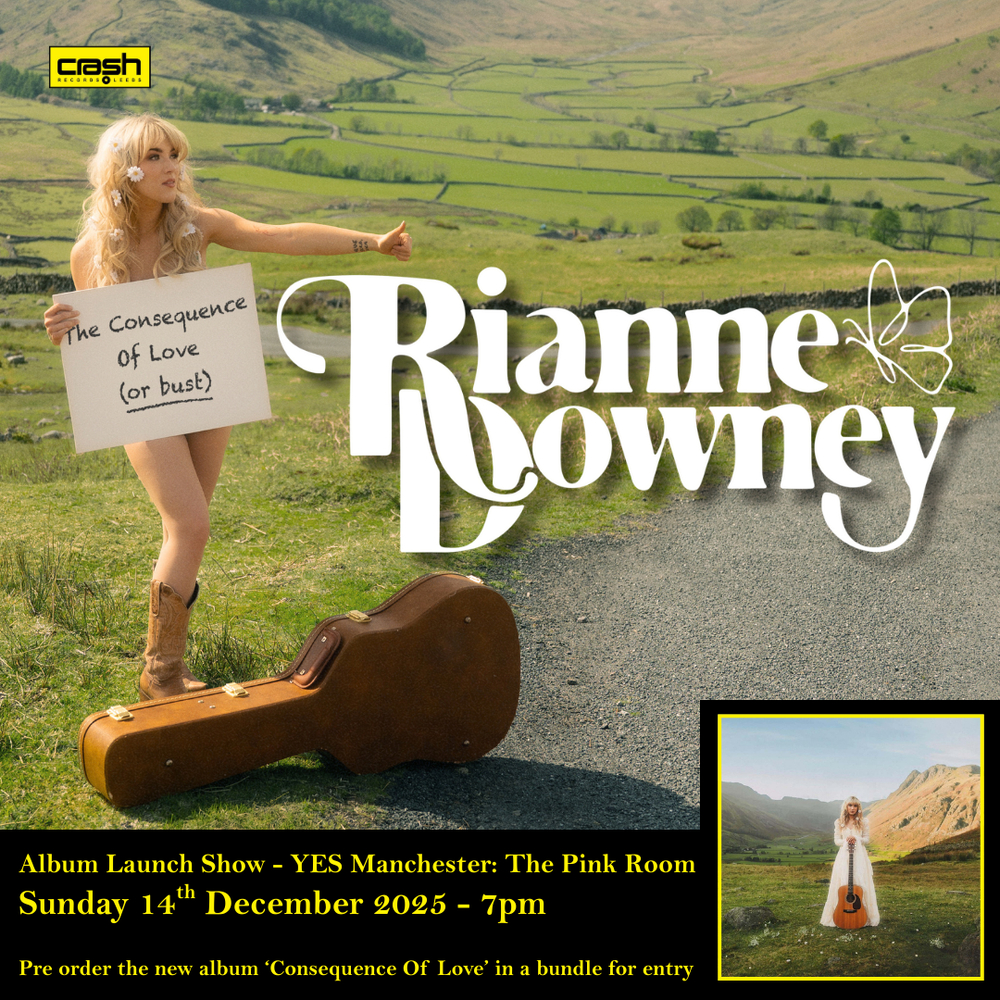 NEW DATE Rianne Downey  - Consequence Of Love  + Ticket Bundle (Intimate Album Launch Show at Yes Manchester) *Pre-Order