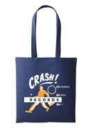 Crash Records Leeds - Running Man Navy Classic Design Tote Bag