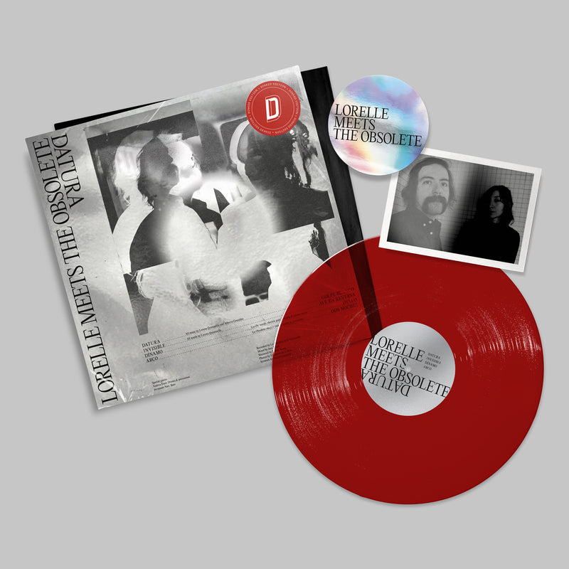 Lorelle Meets The Obsolete - Datura : RED Mirror Vinyl LP + Sticker and Postcard: DINKED EDITION EXCLUSIVE 243