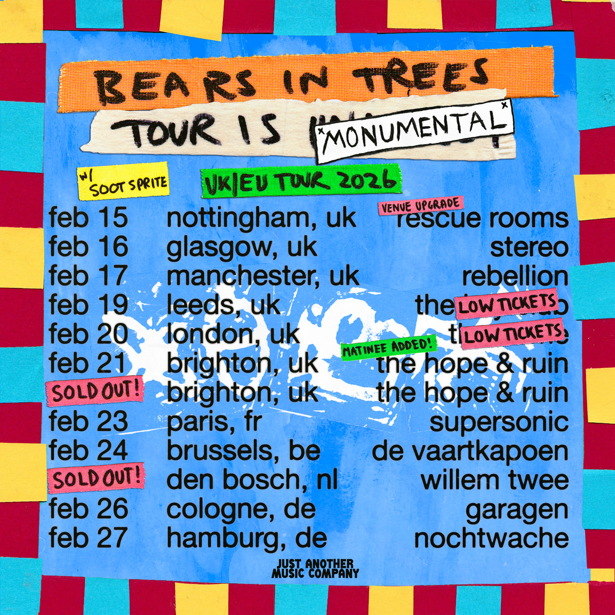 Bears In Trees 19/02/26 @ The Key Club