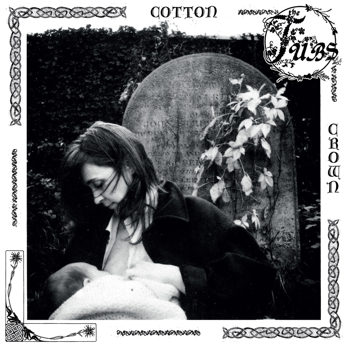 Tubs (The) - Cotton Crown: Raw Cotton Black & White Splatter Vinyl LP + Signed Photo Print + Custom Guitar Pick DINKED EDITION EXCLUSIVE 318
