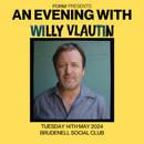 An evening with Willy Vlautin 14/05/24 @ Brudenell Social Club