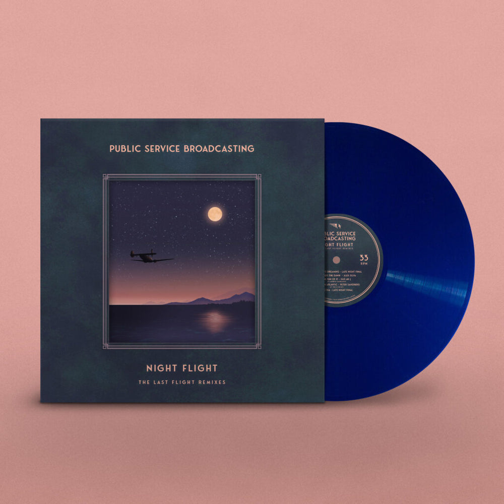 Public Service Broadcasting - Night Flight - The Last Flight Remixes +Signed Postcard