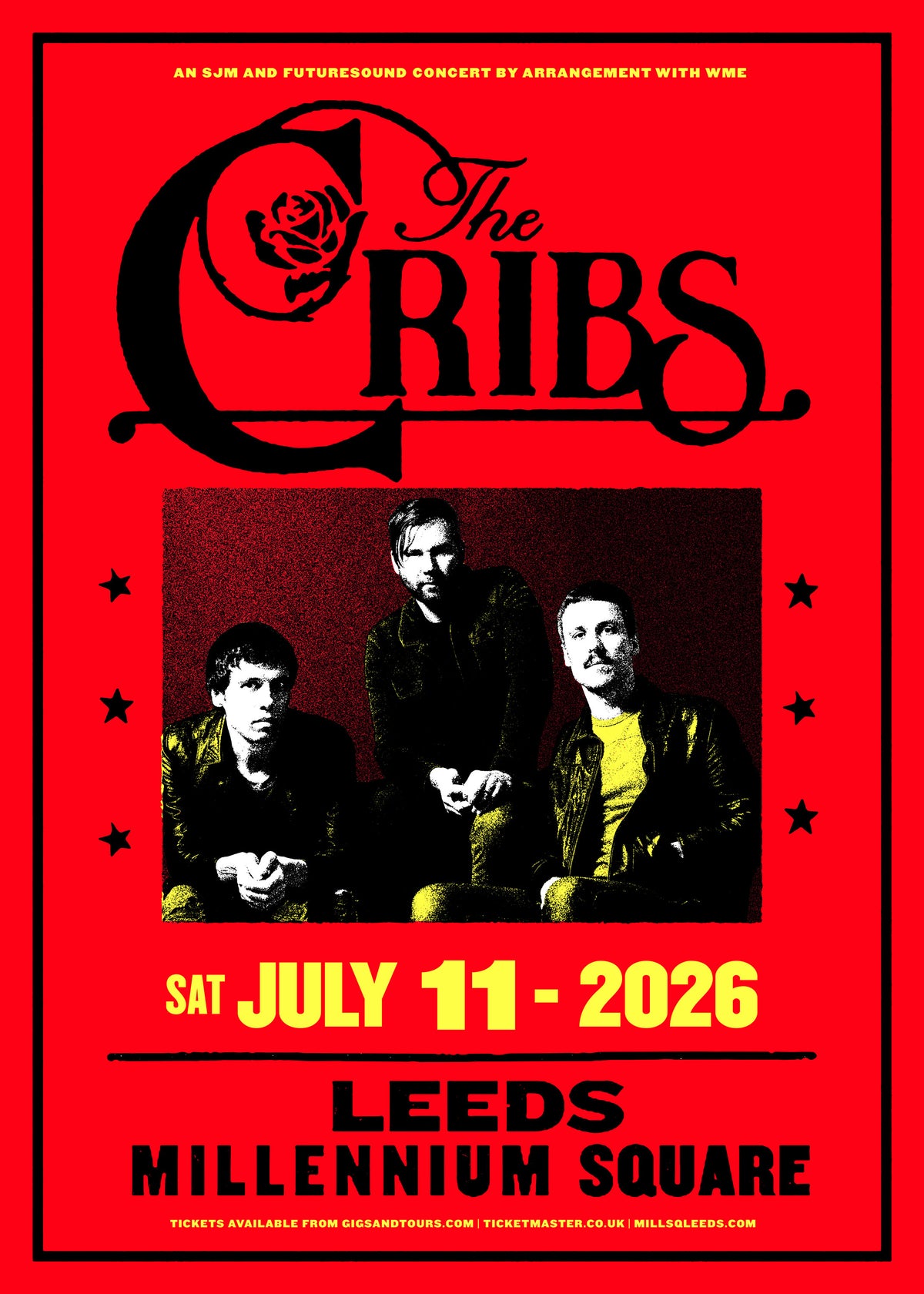The Cribs - Selling A Vibe : Album + Ticket Bundle Presell (Full Headline show at Millenium Square Leeds) *Pre-Order