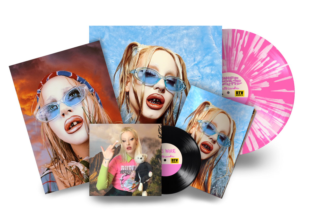 Du Blonde - SNIFF MORE GRITTY: Pink/White Splatter Vinyl LP + Bonus 7in + Art Print DINKED EDITION EXCLUSIVE 309