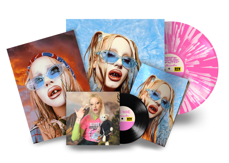 Du Blonde - SNIFF MORE GRITTY: Pink/White Splatter Vinyl LP + Bonus 7in + Art Print DINKED EDITION EXCLUSIVE 309