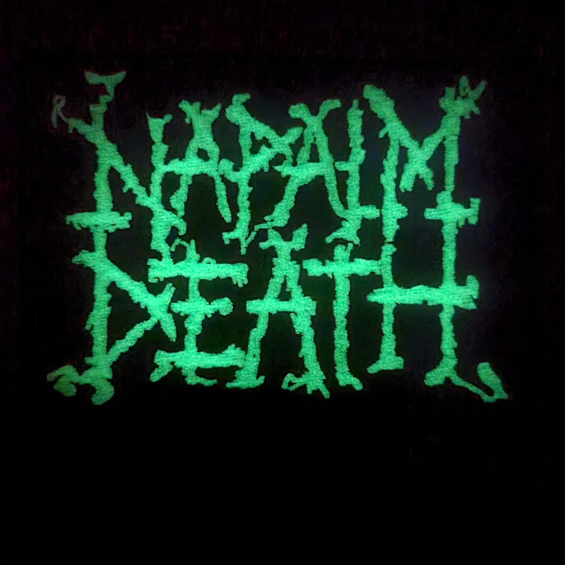 NAPALM DEATH - Logo - (Glow In The Dark) Embroidered Patch