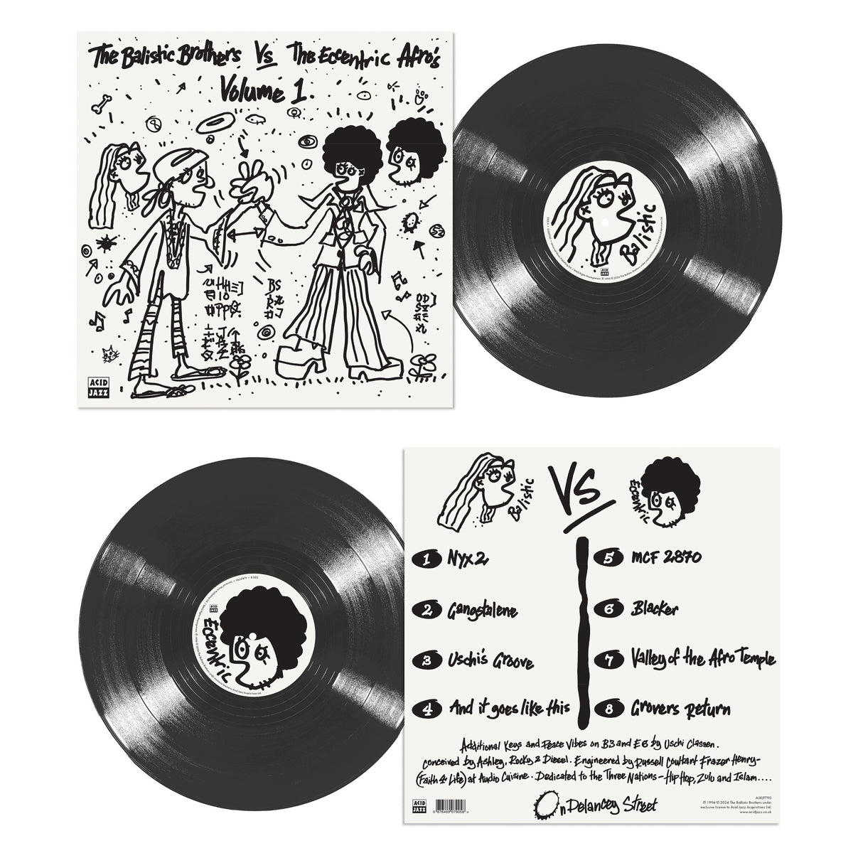 Ballistic Brothers (The) vs The Eccentirc Afros - Volume 1