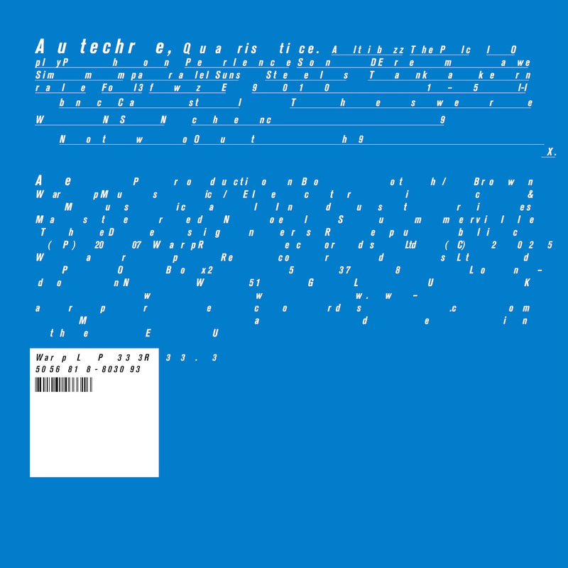 Autechre - Quaristice *Pre-Order