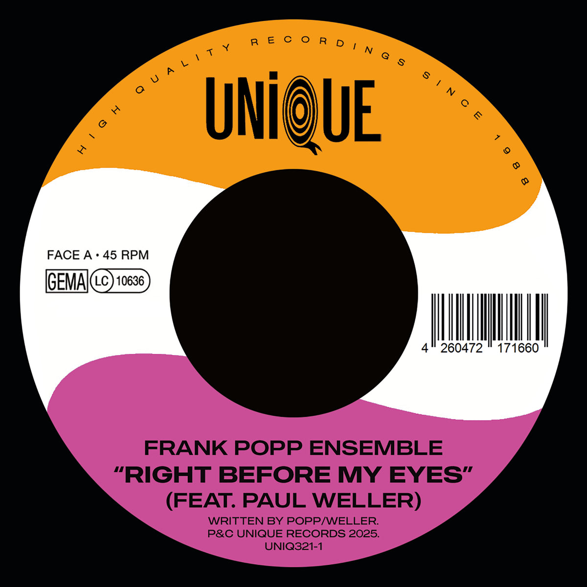 Frank Popp Ensemble and Paul Weller - Right Before My Eyes feat. Paul Weller