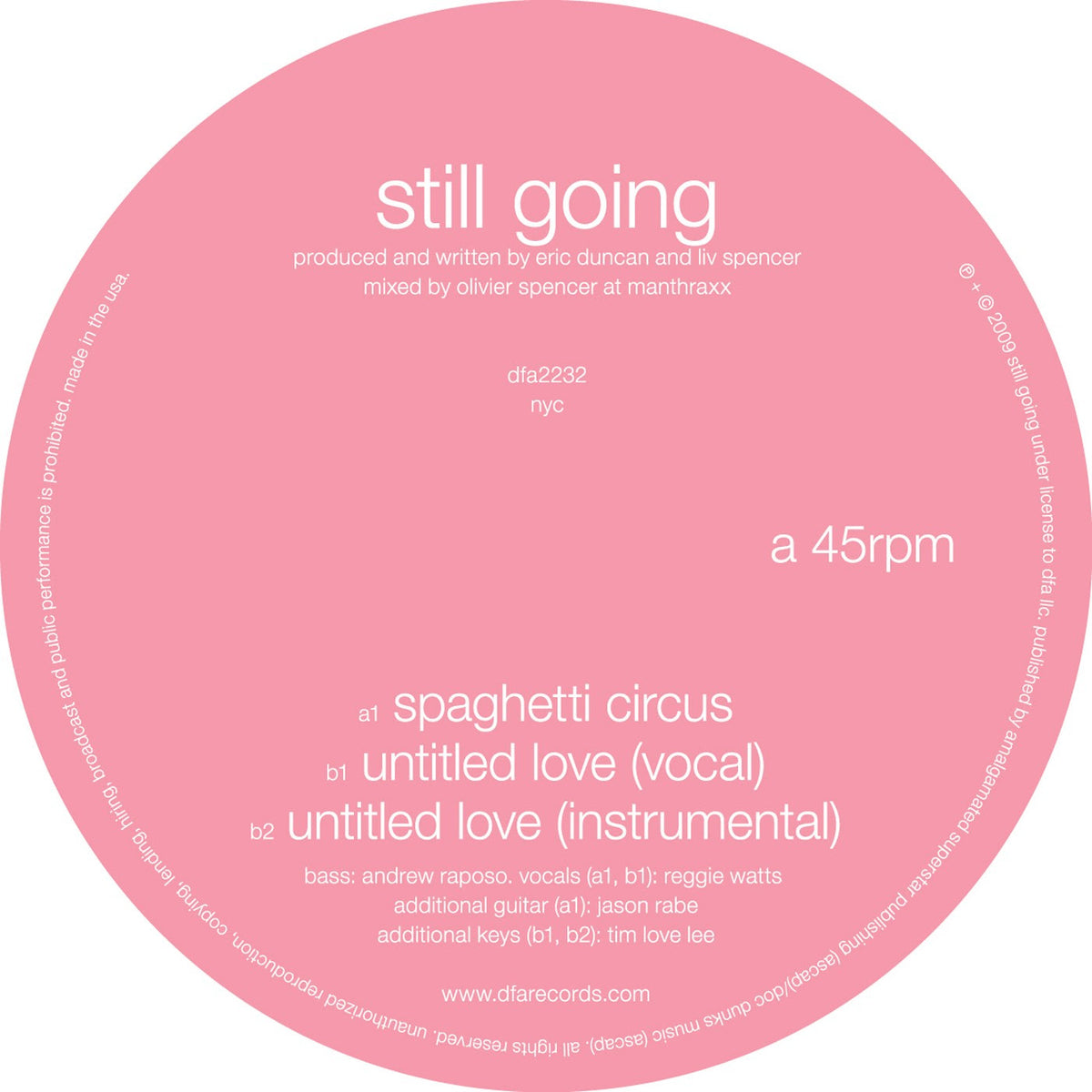 Still Going - Spaghetti Circus *Pre-Order