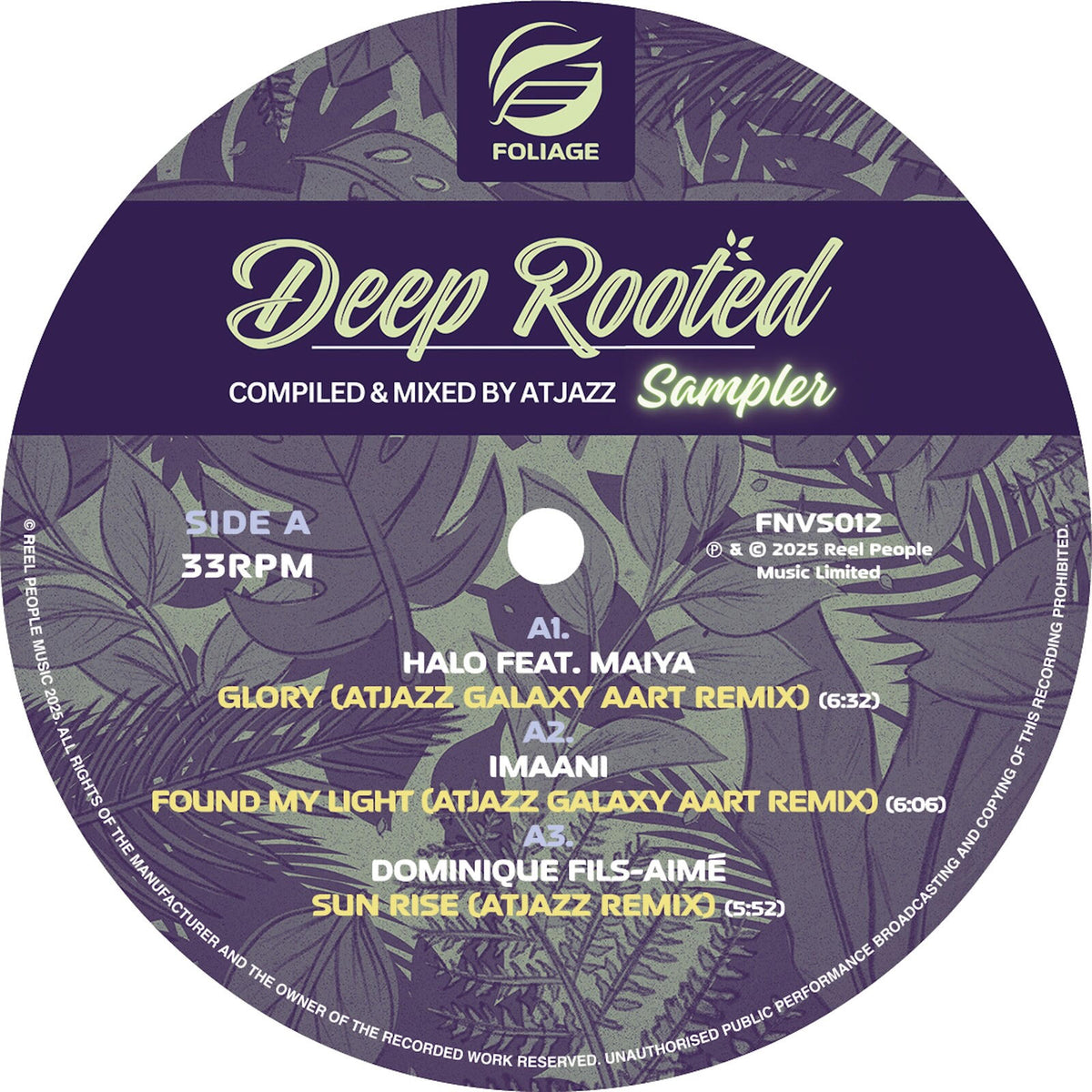 VARIOUS ARTISTS - DEEP ROOTED - VINYL SAMPLER