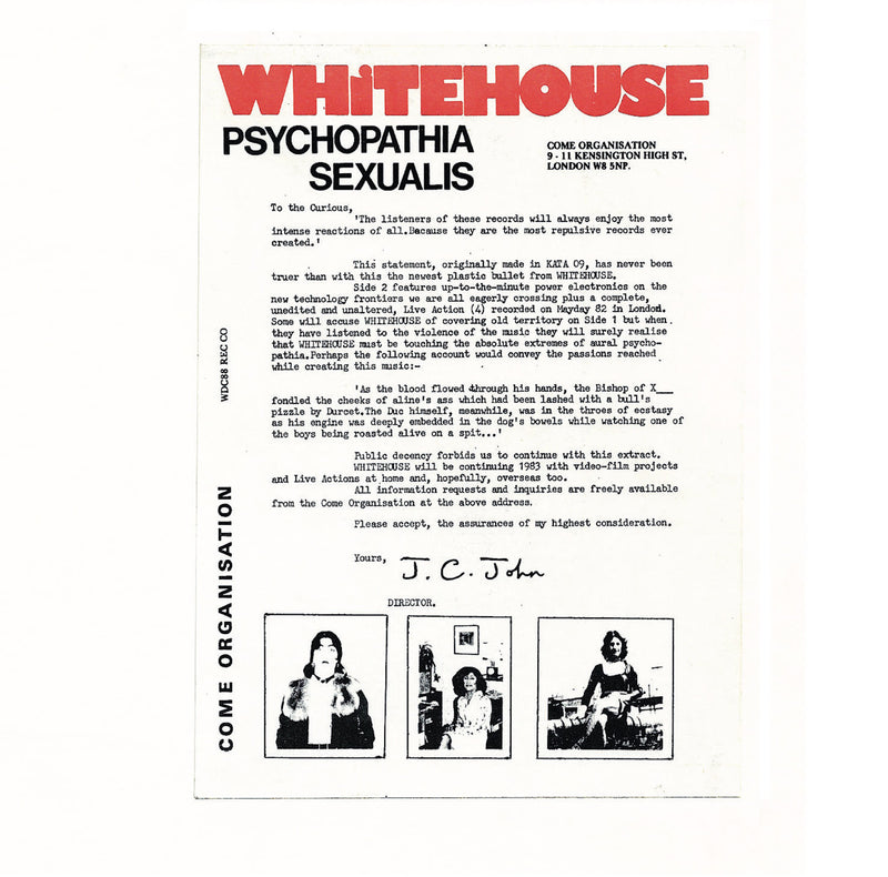 Whitehouse - Psychopathia Sexualis (Legacy Edition)