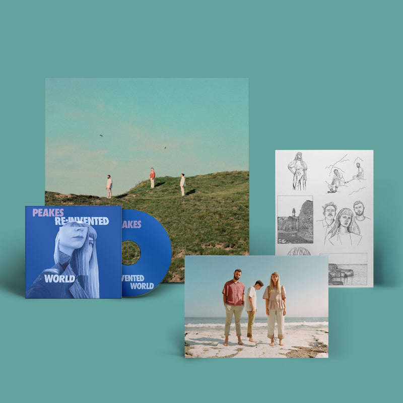 Peakes - Peripheral Figures: Limited Coconut Baby Blue Marble Colour Vinyl LP + Bonus Disc, Sticker Sheet & Signed Print DINKED EXCLUSIVE 148 *Pre-Order