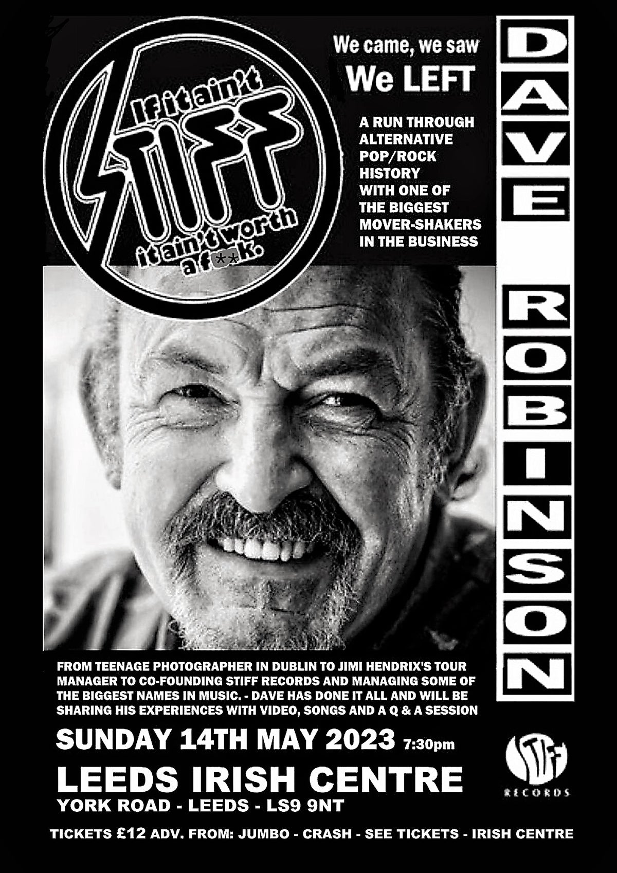 Dave Robinson 14/05/23 @ Leeds Irish Centre