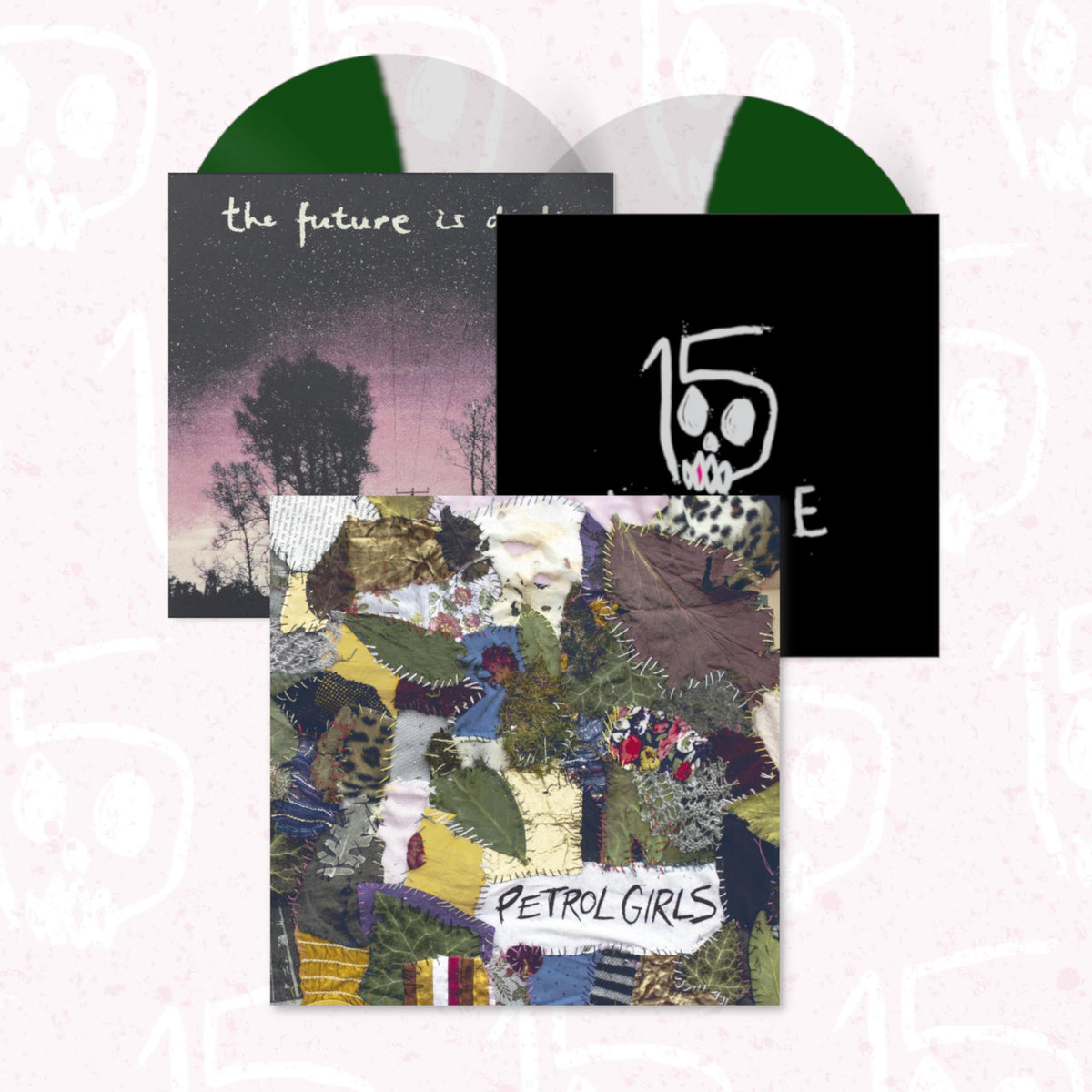 Petrol Girls - Cut & Stitch / The Future Is Dark: Limited Clear / Green Vinyl 2LP