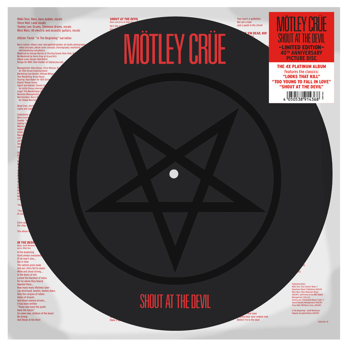 Motley Crue - Shout At The Devil (40th Anniversary) *Pre-Order