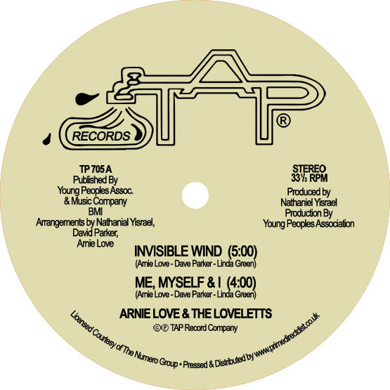 Arnie Love & The Loveletts - Invisible Wind: 12" Vinyl Limited RSD 2021
