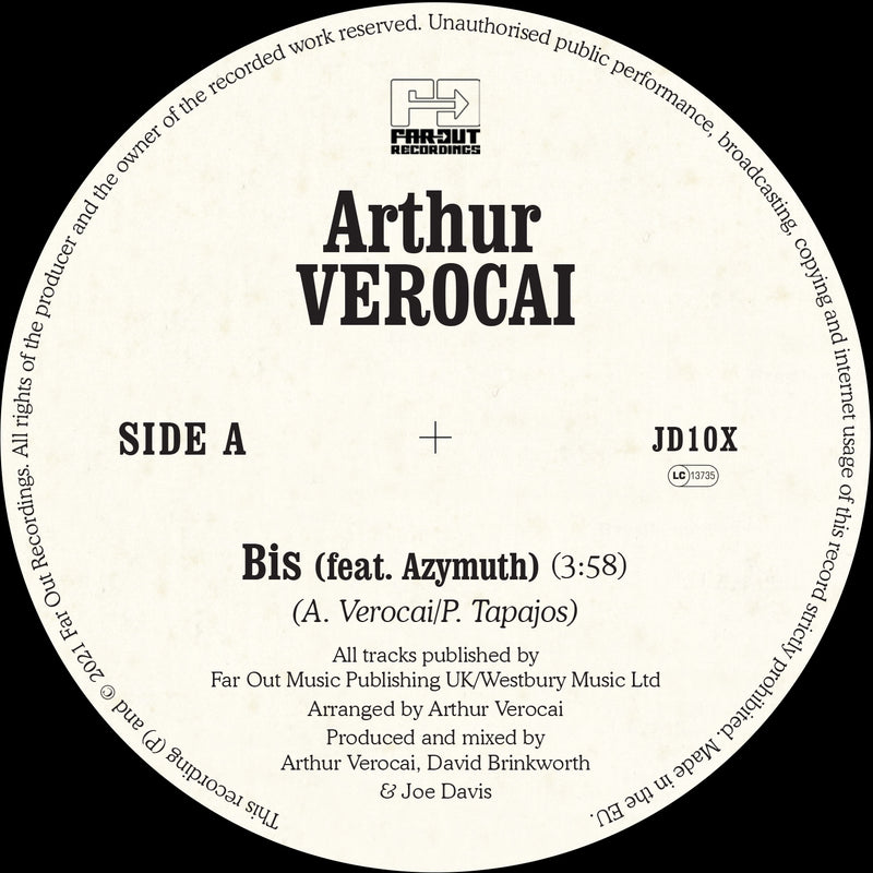 Arthur Verocai Feat. Azymuth - BIS (RSD): 7" Single Limited RSD 2021
