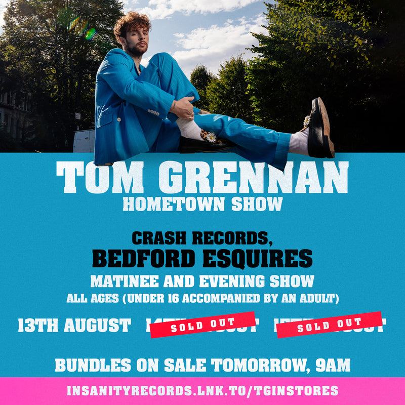 Tom Grennan - Evering Road: Various Formats + Ticket Bundle FRIDAY MATINEE 5pm (Launch Show in Bedford at Bedford Esquires)