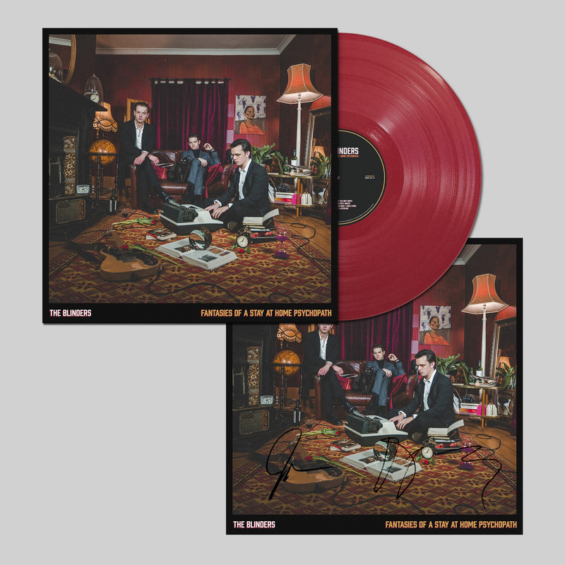Blinders (The) - Fantasies Of A Stay At Home Psychopath : Limited RED Vinyl LP with Signed and Numbered Art Print *DINKED EXCLUSIVE 042 *Pre-Order