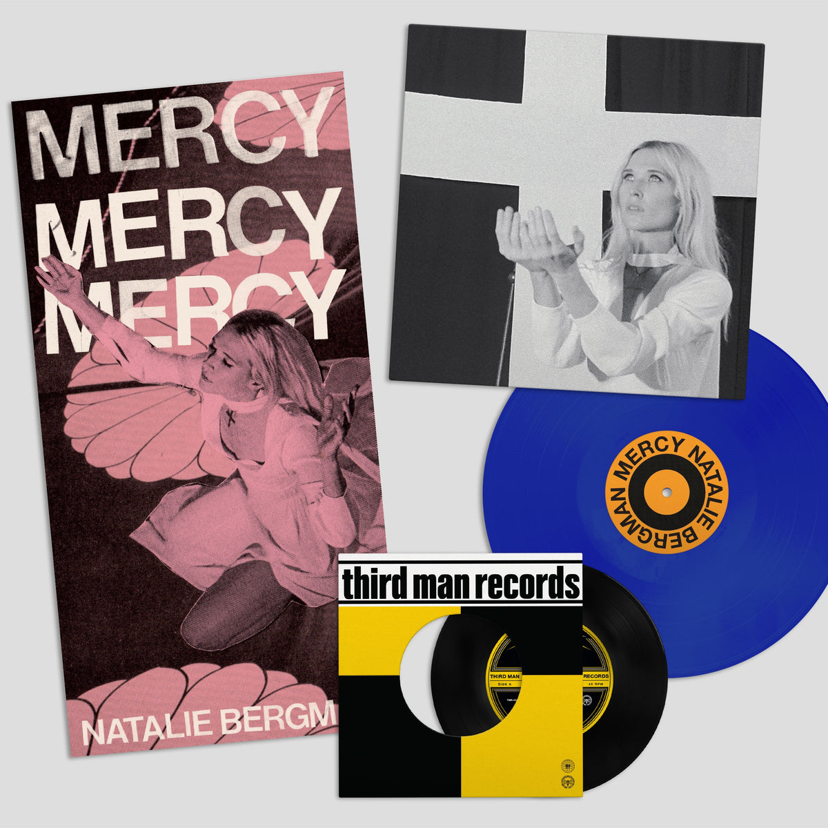 Natalie Bergman - Mercy: Exclusive Opaque Blue Vinyl LP With Bonus 7", Poster & Numbered Sleeve *DINKED EXCLUSIVE 094