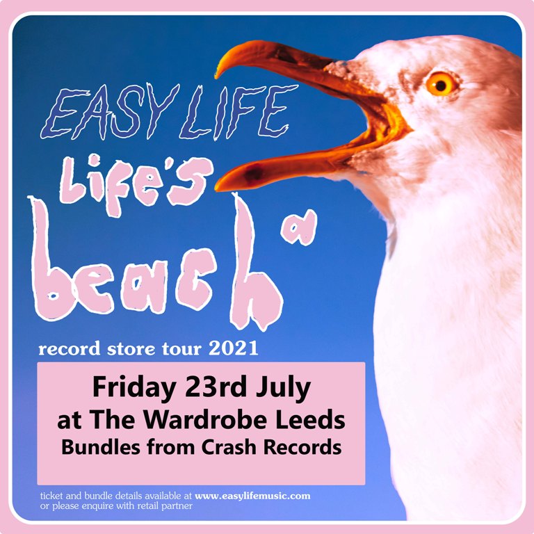 easy life - Life's a beach Various Formats + Ticket Bundle (Album Launch gig at The Wardrobe)