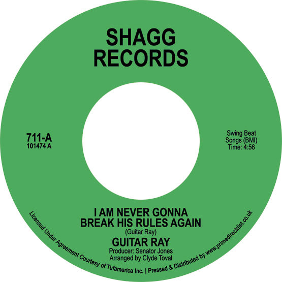 Guitar Ray - You're Gonna Wreck My Life / I Am Never Gonna Break His Rules Again - Limited RSD 2022