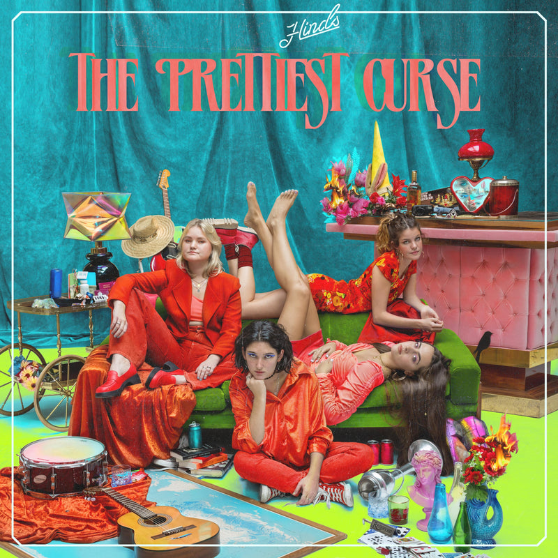Hinds - The Prettiest Curse: Limited Tri-Stripped Vinyl LP  PLUS Signed Print and Bonus Green 7" Flexi Disc *DINKED EXCLUSIVE 040 *Pre-Order