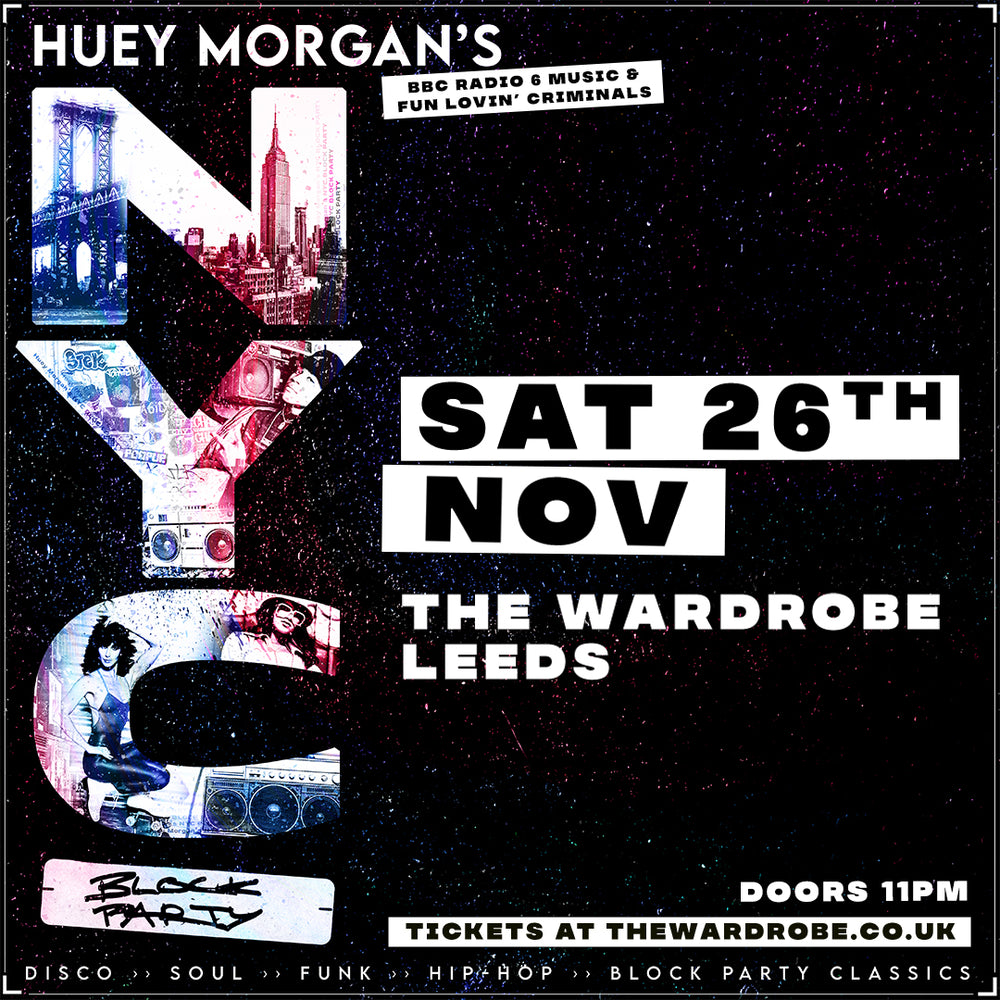 Huey Morgan NYC Block Party 25/03/2023 @ Wardrobe
