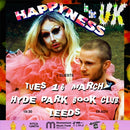 Happyness 14/12/21 @ Hyde Park Book Club *Cancelled