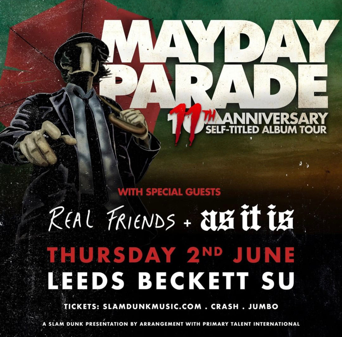 Mayday Parade 02/06/22 @ Leeds Beckett University