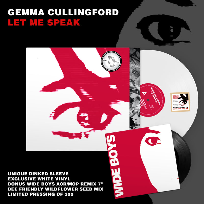 Gemma Cullingford - Let Me Speak : Limited White Vinyl LP in  Unique Dinked Sleeve with Bonus Single  *DINKED EXCLUSIVE 115